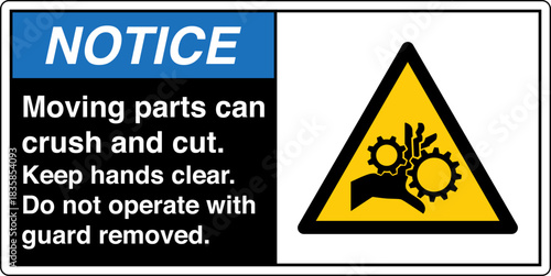 Safety Sign Signage NOTICE Mo...