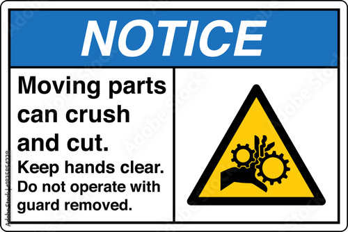 Safety Sign Signage NOTICE Mo...