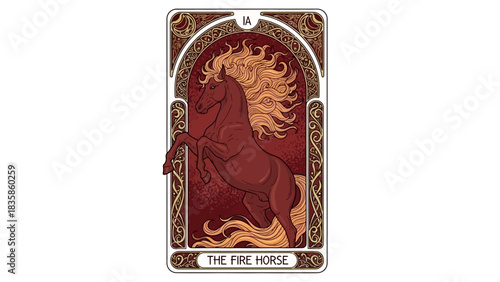 The Fire Horse Tarot Card A Symbol of Passion, Energy, and Transformation in Divination