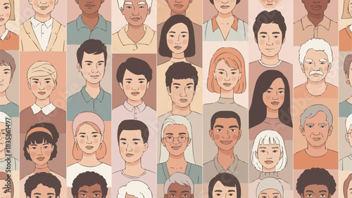 Diverse group of people showcasing various ages and ethnicities.