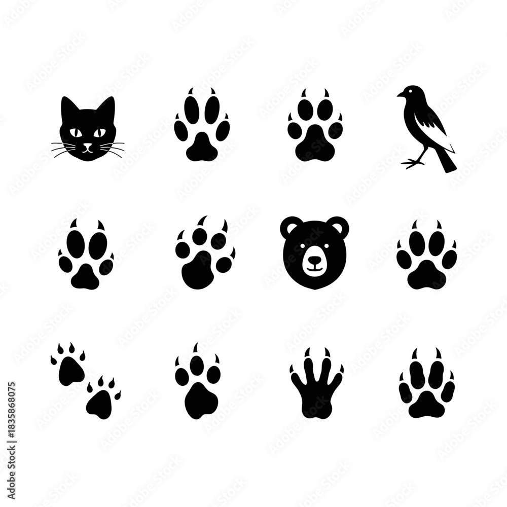 Fototapeta premium Animal Icons