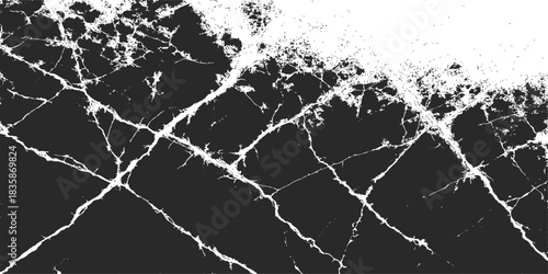 Black and white abstract background texture pattern design vector with seamless vintage stone marble material surface structure illustration