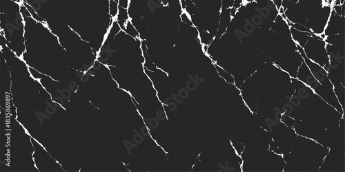 Abstract grunge black and white paint background with dark thunderstorm lightning strike illustration