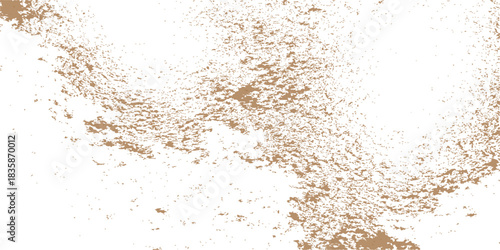 Texture of brown and white powder pile on old stone surface