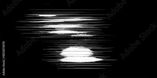 Bright abstract blue light waves and lines create a glowing, textured motion backdrop