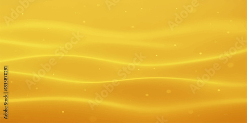 Bright abstract orange and golden summer wave design vector background with stars, light, and motion lines