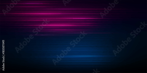 Abstract blue background with glowing lines, a modern dark digital art design featuring colorful energy waves and blur effect