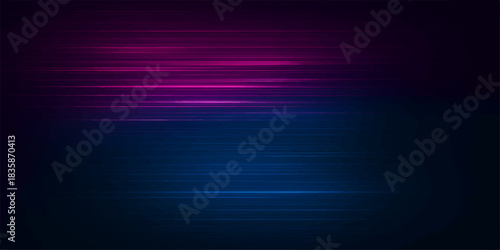 Abstract blue and purple background texture with glowing digital wave lines and motion design art