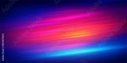 Abstract colorful design with motion lines and a bright purple and yellow rainbow gradient energy effect