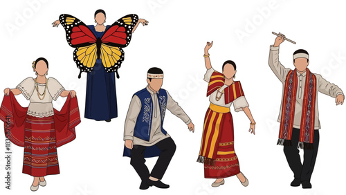 Celebrate Filipino Heritage with Traditional Dance Costumes and Cultural Performances for Engaging Educational Materials or Vibrant Event Designs today!