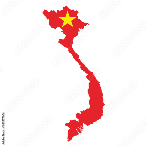 Vietnam Map Outline