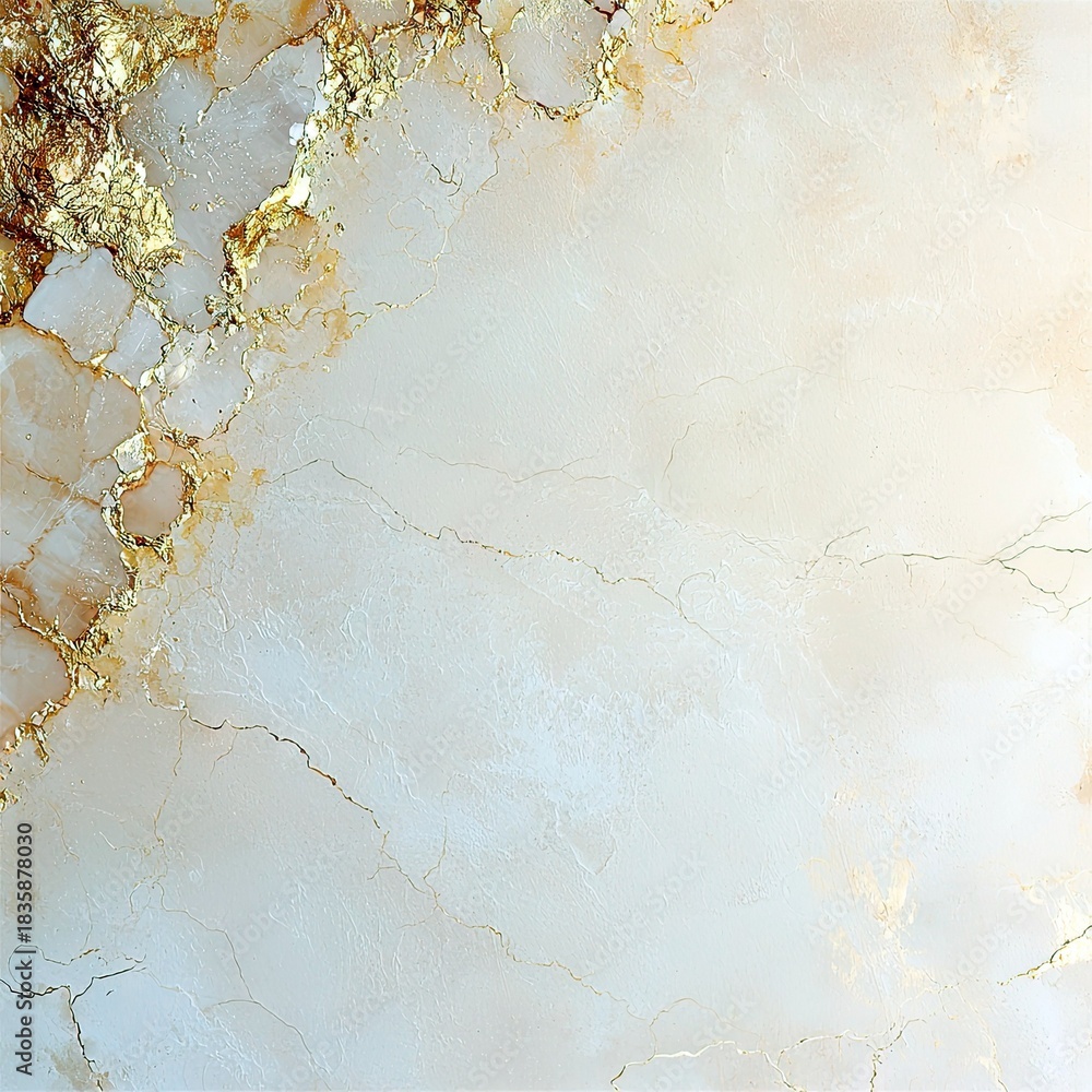 Fototapeta premium Gold Leaf and Marble Texture Background