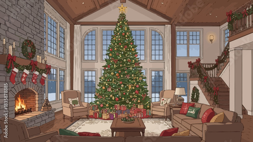 Digital circuit illustration: A complex array of colorful vector lines and shapes, abstract pattern