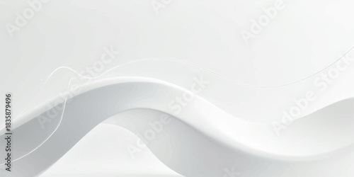 Abstract smooth blue wave vector background for modern texture design or 3D digital light pattern illustration