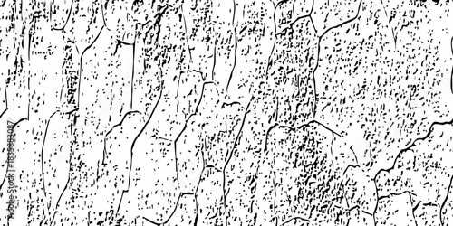High-contrast cracked wall texture with rough, distressed surface, weathered lines and organic stone-like pattern, perfect for backgrounds, overlays, grunge design and abstract artistic use effects wo