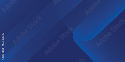 Abstract blue background with glowing geometric lines. Modern blue gradient square shape design. Futuristic technology concept. Suit for brochure, corporate, website, poster, banner, cover modern