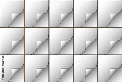 Page Curl Grid Preview