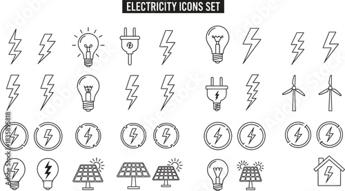 Collection of abstract black and white vector designs