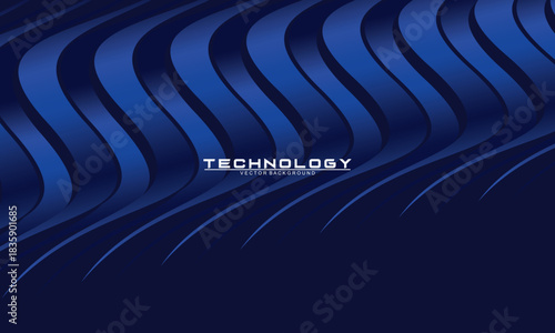 Premium background design with dark blue luxury motif. Vector horizontal template, for digital lux business banners, contemporary formal invitations, luxury vouchers, gift certificates, etc.	