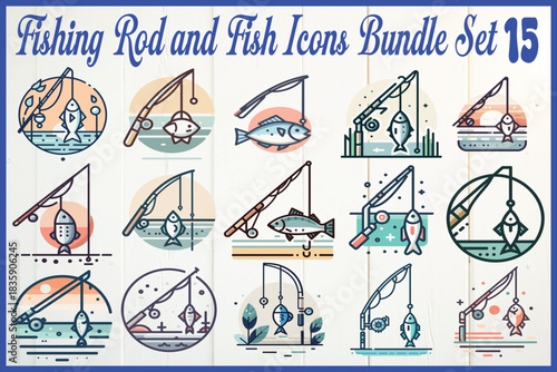 illustration of a fishing rod