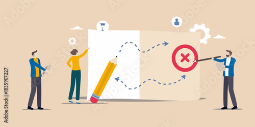Business strategy planning with teamwork and problem solving for success