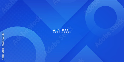 Modern Abstract Royal Blue Geometric Background Digital Technology Banner. Modern creative trendy design in vector illustration