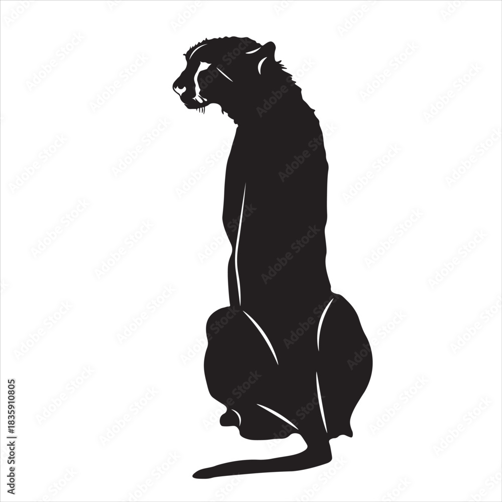 Fototapeta premium The cheetah is sitting