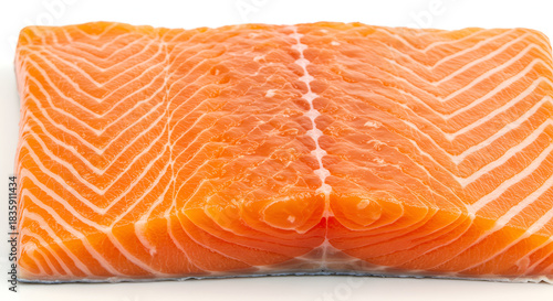 Fresh salmon fillet ready for grilling and healthy eating, showcasing vibrant color and texture for delicious recipes, promising culinary adventure