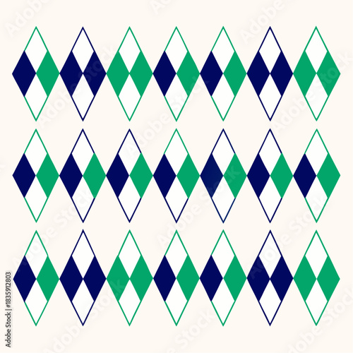 Classic harlequin diamond repeating pattern seamless texture
