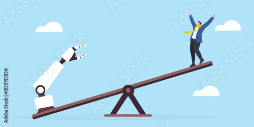 Human versus robot a balancing act in the modern workplace