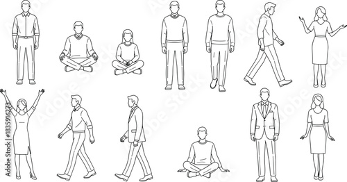 Technical Drawing of a Women's Cropped Hoodie Sweatshirt Vector Illustration, Front and Back Flat Sketch with Dropped Puff Sleeves for Fashion Apparel Design and Production,