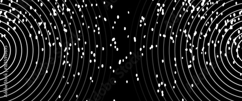 Seamless circular lines pattern radio wave background, radio wave illustration background. modern