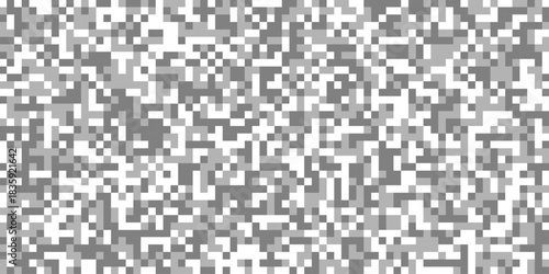 Censured blur gray pixels vector squares ideal for use in content edit creation, abstract censor horizontal rectangle pixelated mosaic bar large grayscale digital data texture for censorship effect.