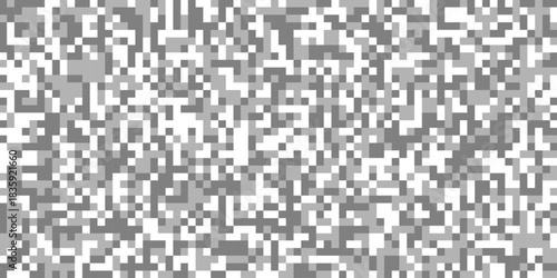 Censured blur gray pixels vector squares ideal for use in content edit creation, abstract censor horizontal rectangle pixelated mosaic bar large grayscale digital data texture for censorship effect.