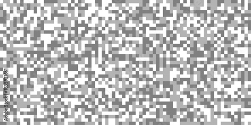 Censured blur gray pixels vector squares ideal for use in content edit creation, abstract censor horizontal rectangle pixelated mosaic bar large grayscale digital data texture for censorship effect.