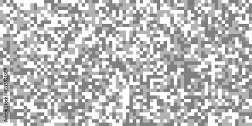 Censured blur gray pixels vector squares ideal for use in content edit creation, abstract censor horizontal rectangle pixelated mosaic bar large grayscale digital data texture for censorship effect.