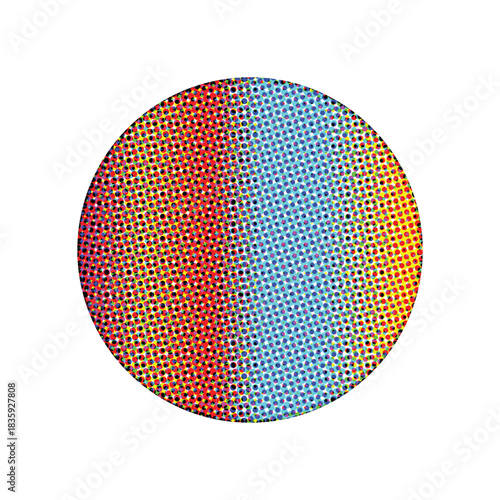 Vibrant Rainbow Halftone Circle Pattern With Dots For Bold Abstract Colorful Design Graphic Elements Artwork