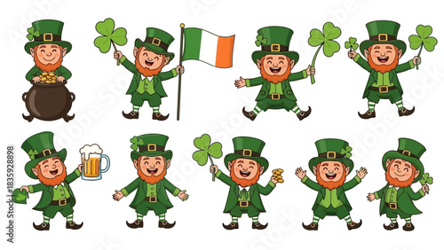 Celebrate International Beer Day with a Festive Leprechaun Illustration