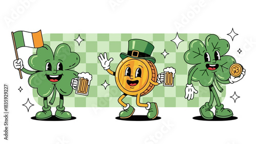 Celebrate International Beer Day with a Festive Leprechaun Illustration