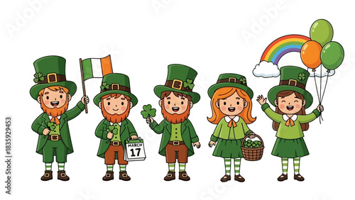 Celebrate International Beer Day with a Festive Leprechaun Illustration