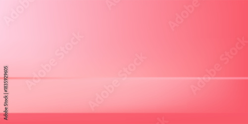 Empty pink studio room background. Empty Room Studio with table.