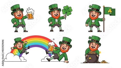 Celebrate International Beer Day with a Festive Leprechaun Illustration