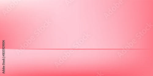 Empty pink studio room background. Empty Room Studio with table. eps 10