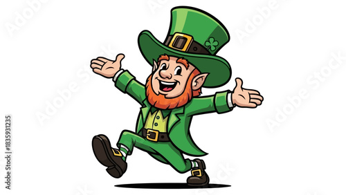 Happy Leprechaun Celebrating St patrick's day