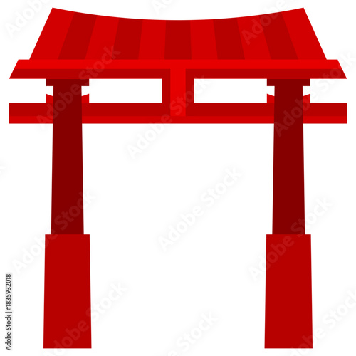 Chinese Gate Illustration