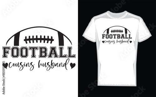 American football season silhouette for cousins and husband celebrating together