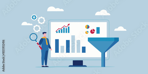 Data analysis and conversion funnel optimization for business growth and success