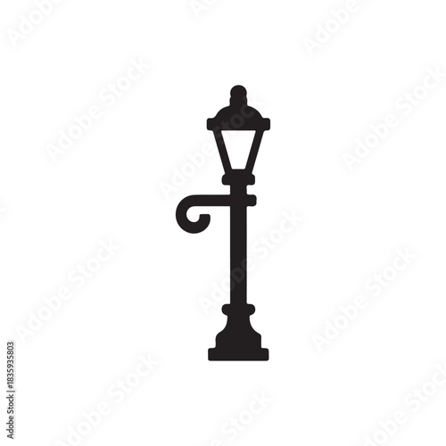 street lamp isolated . vector eps 10
