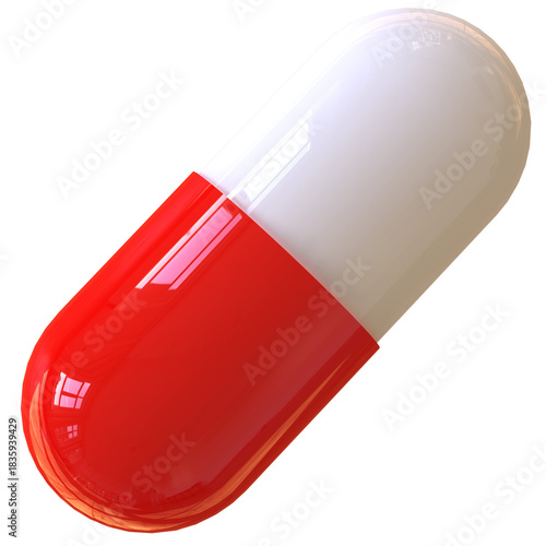 pill capsule medicine isolated 3d rendered illustration