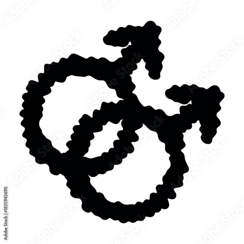 Hand drawn homosexual identity sign Symbol used to represent sex and gender